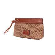 Necessaire Santa Lolla Bege Tramada Alça De Mão