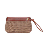 Necessaire Santa Lolla Bege Tramada Alça De Mão