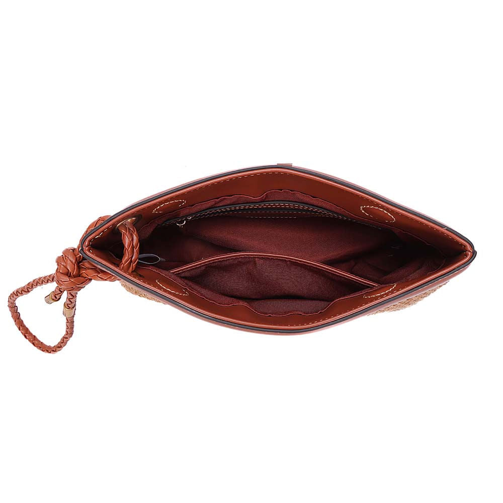 Necessaire Santa Lolla Bege Tramada Alça De Mão