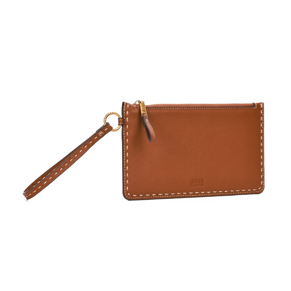 Necessaire Santa Lolla Marrom Alça De Mão Zíper
