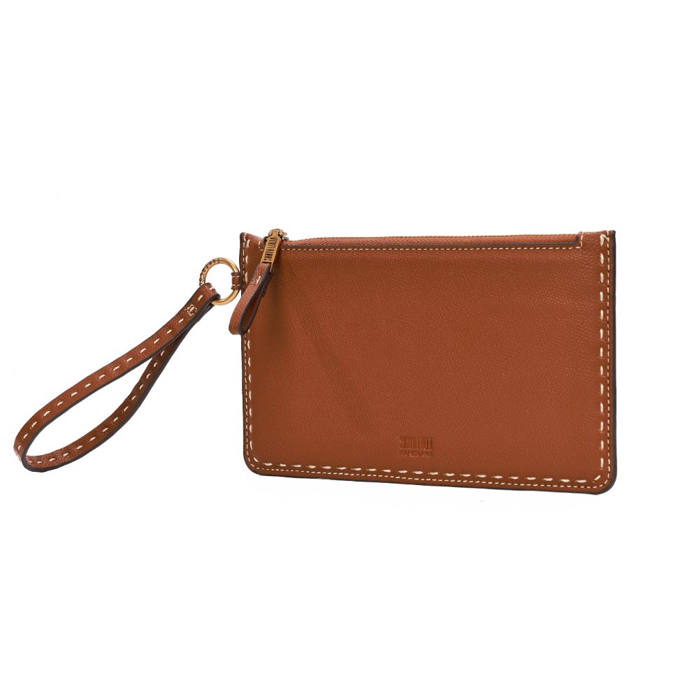 Necessaire Santa Lolla Marrom Alça De Mão Zíper