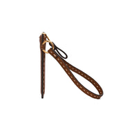 Necessaire Santa Lolla Marrom Alça De Mão Zíper
