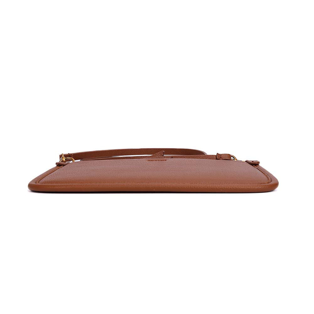 Necessaire Santa Lolla Marrom Corrente Dourada