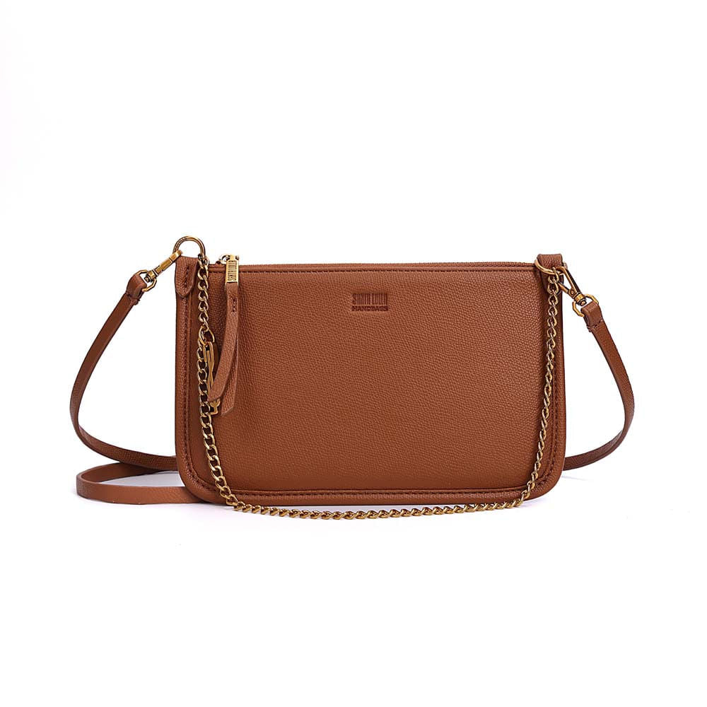 Necessaire Santa Lolla Marrom Corrente Dourada