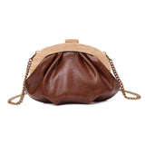Necessaire Santa Lolla Marrom Corrente Dourada