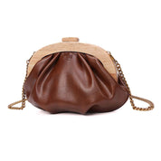 Necessaire Santa Lolla Marrom Corrente Dourada