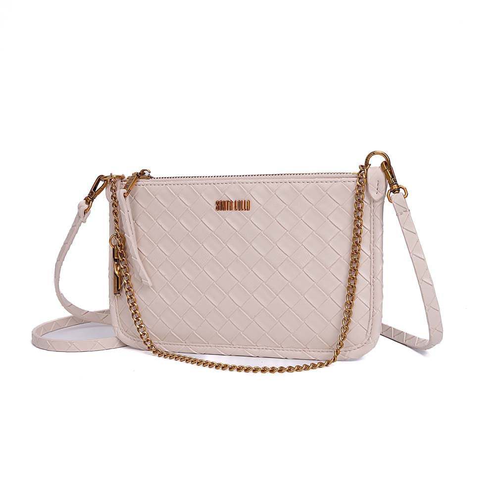 Necessaire Santa Lolla Off White Tressê Alça Corrente