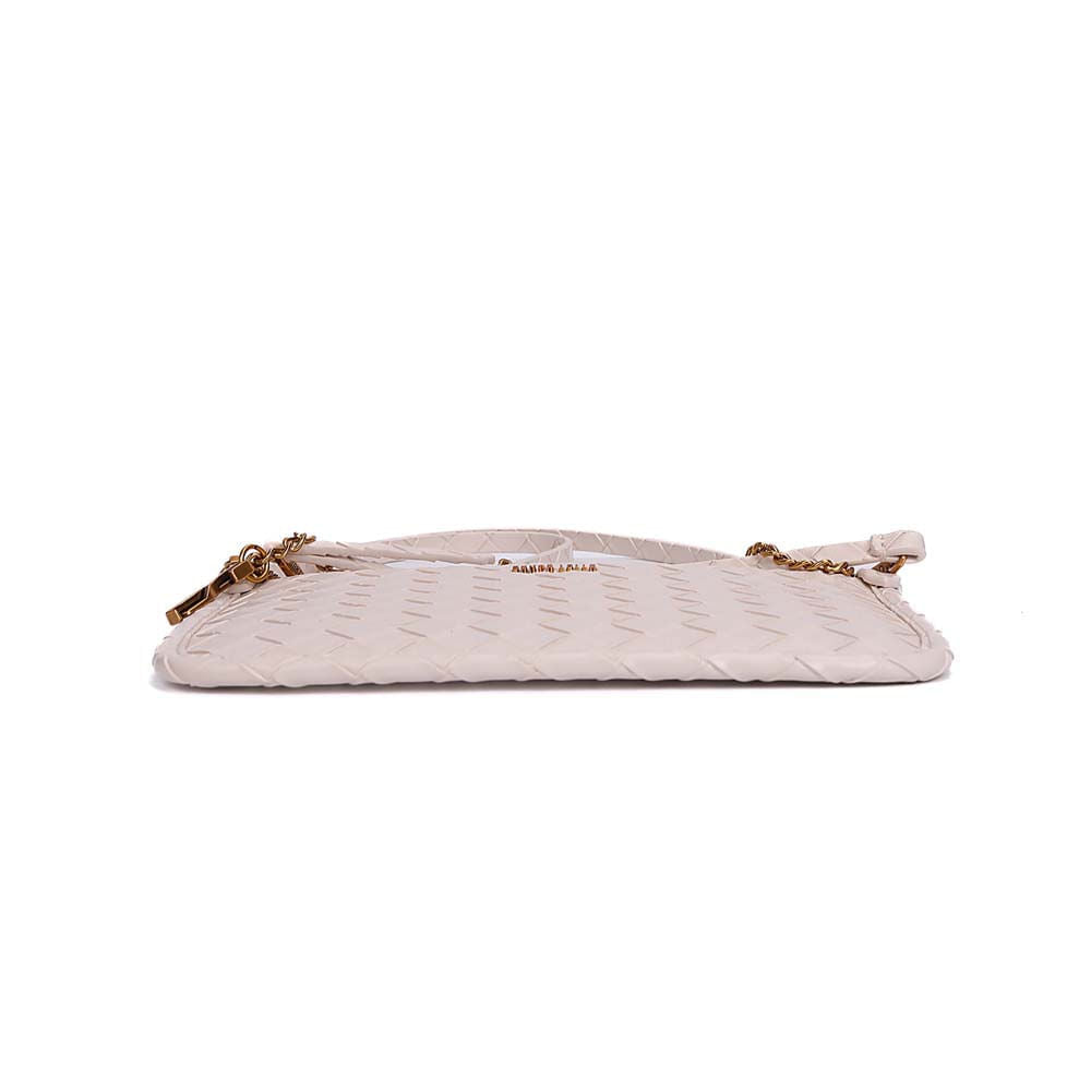 Necessaire Santa Lolla Off White Tressê Alça Corrente