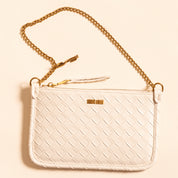 Necessaire Santa Lolla Off White Tressê Alça Corrente