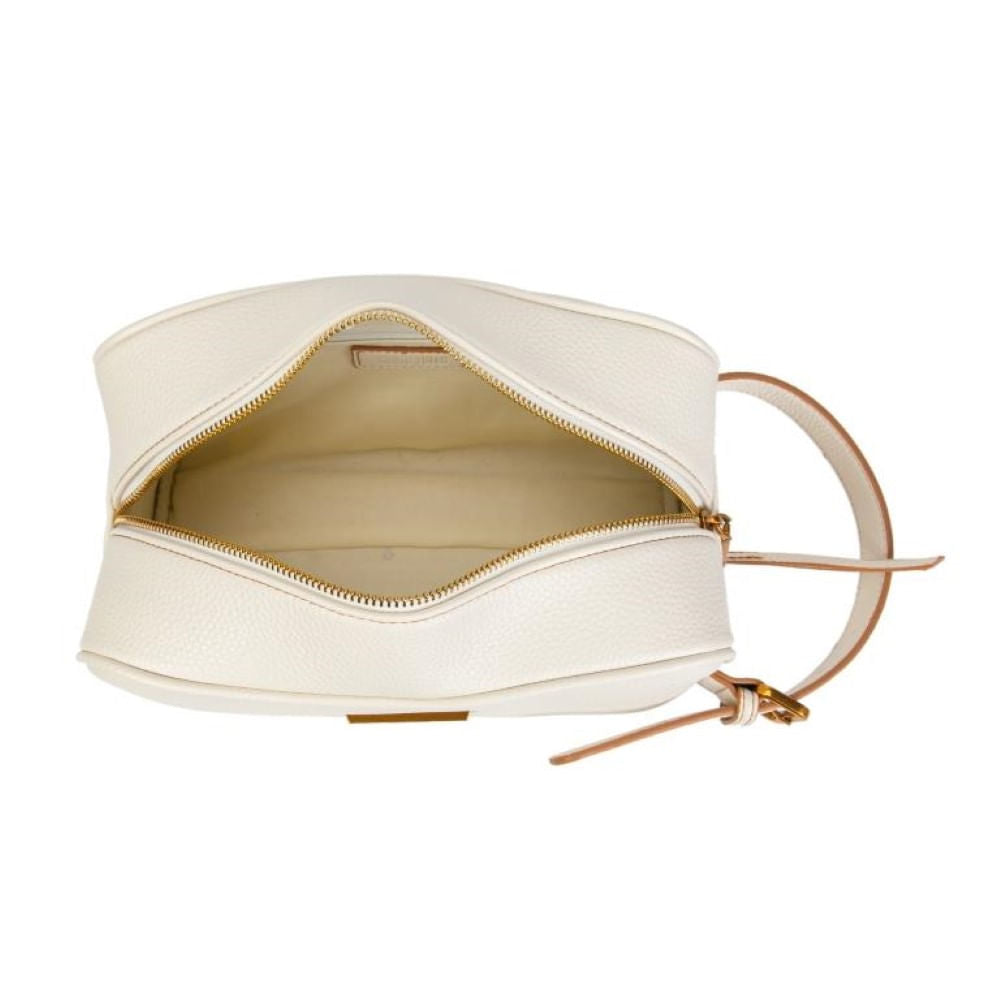 Necessaire Santa Lolla Off White Zíper Dourado