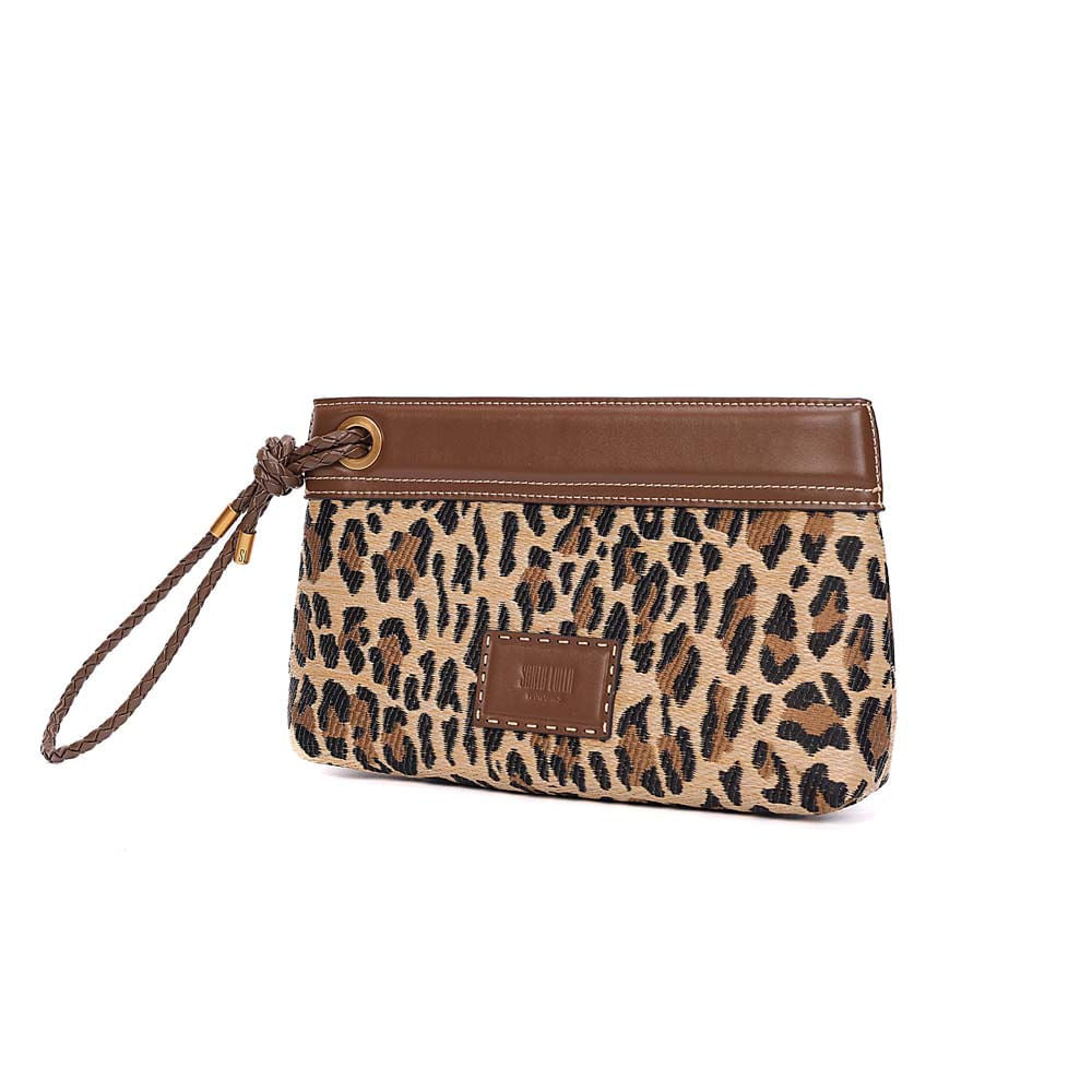 Necessaire Santa Lolla Onça Alça Trançada