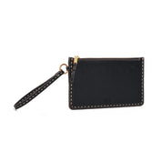 Necessaire Santa Lolla Preta Texturizada Zíper