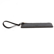 Necessaire Santa Lolla Preta Texturizada Zíper