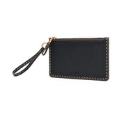 Necessaire Santa Lolla Preta Texturizada Zíper