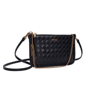 Necessaire Santa Lolla Preta Tressê Alça Corrente