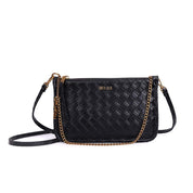 Necessaire Santa Lolla Preta Tressê Alça Corrente