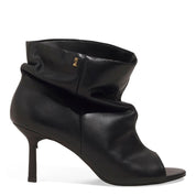 Open Boot Santa Lolla Preta Couro Salto Fino
