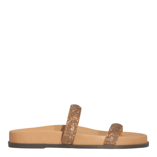 Papete Bege Santa Lolla Tiras Brilho 