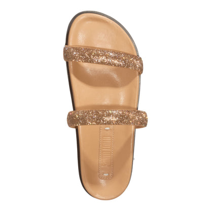 Papete Bege Santa Lolla Tiras Brilho 