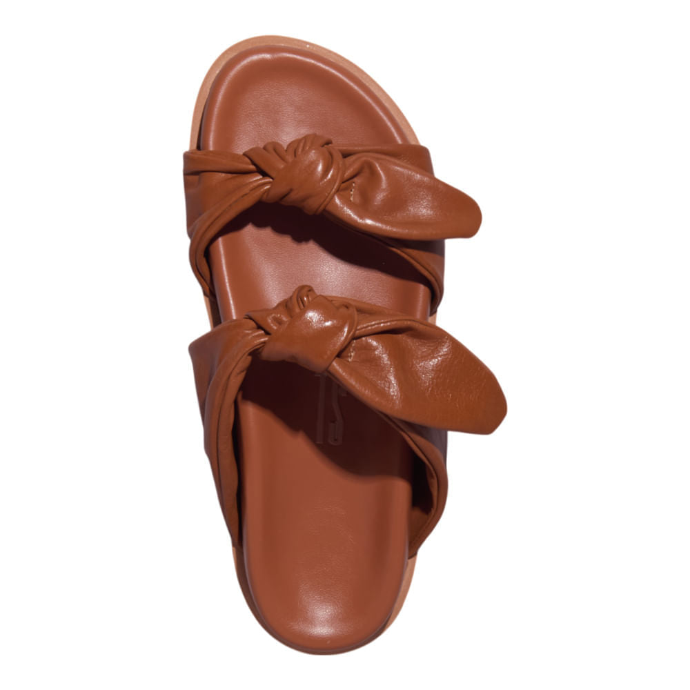 Papete Marrom Couro Nó Santa Lolla