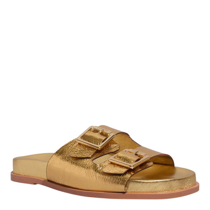 Papete Santa Lolla Dourada Metalizada Fivelas