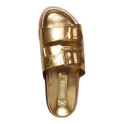 Papete Santa Lolla Dourada Metalizada Fivelas