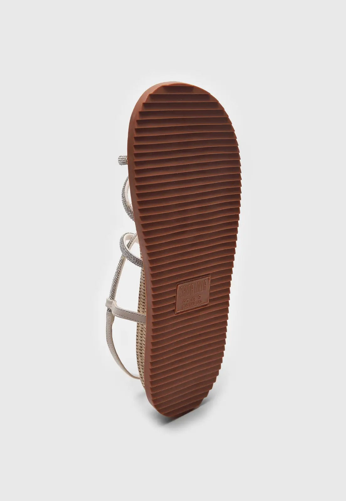 Papete Santa Lolla Off White Cristal Sola Palha