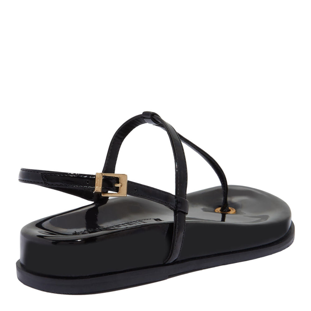 Papete Santa Lolla Preta Verniz