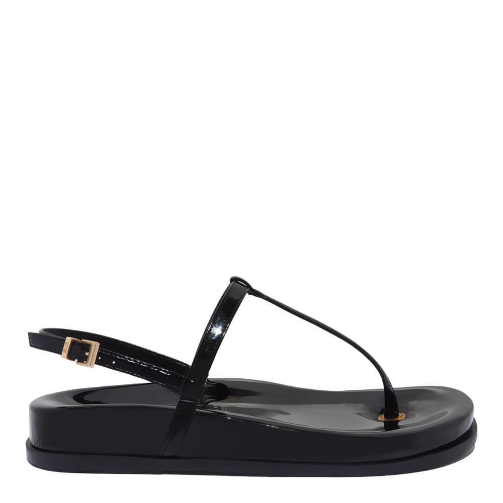 Papete Santa Lolla Preta Verniz