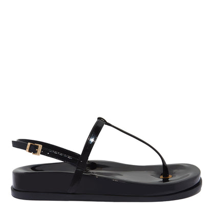 Papete Santa Lolla Preta Verniz