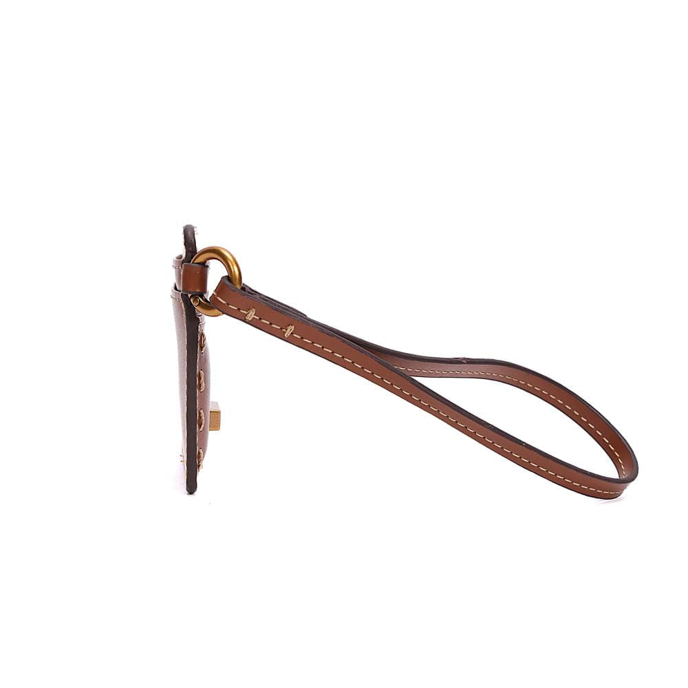 Porta-Cartão Santa Lolla Caramelo Alça De Mão