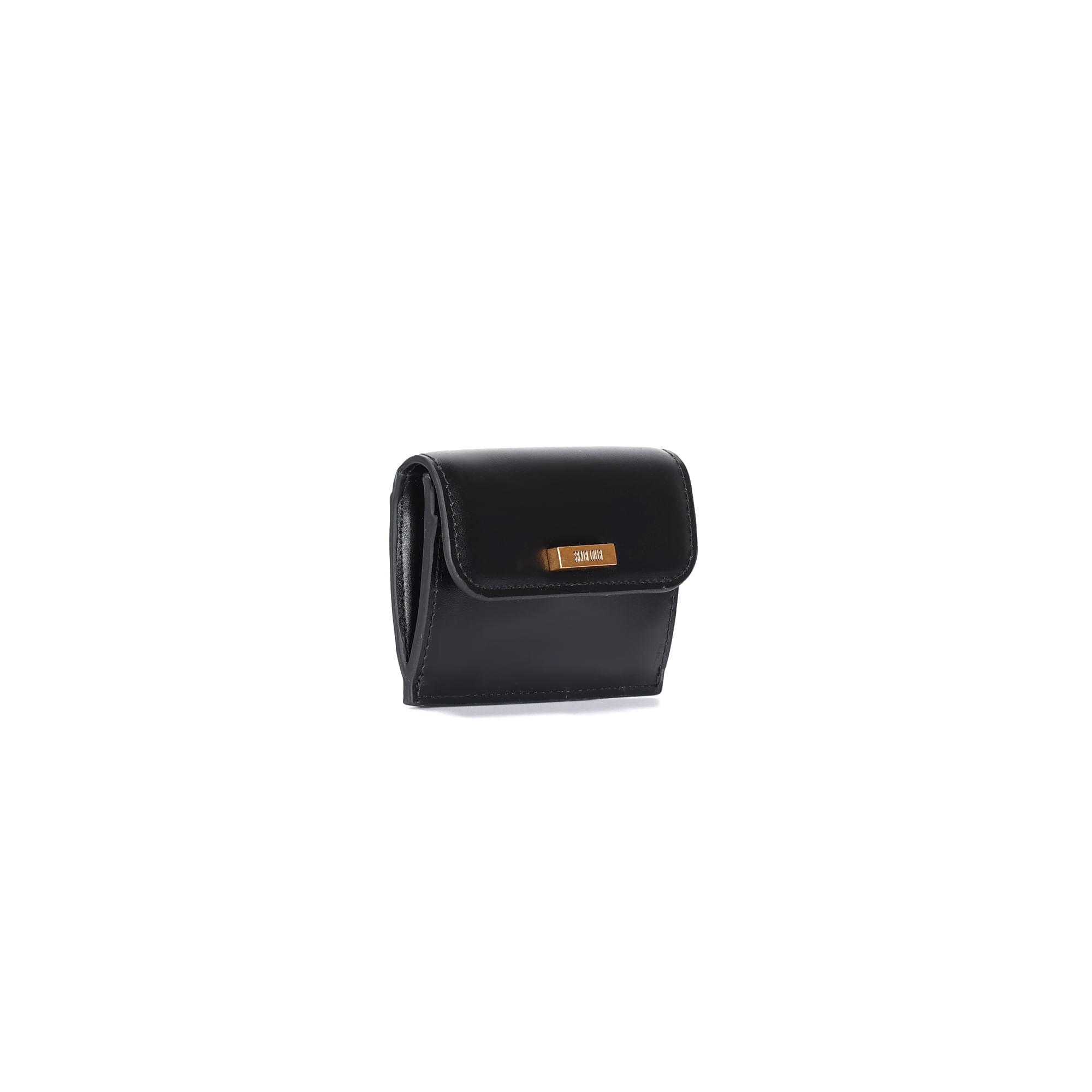 Porta-Cartão Santa Lolla Preto Botão De Pressão