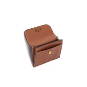 Porta-Cartões Santa Lolla Caramelo Botão Pressão