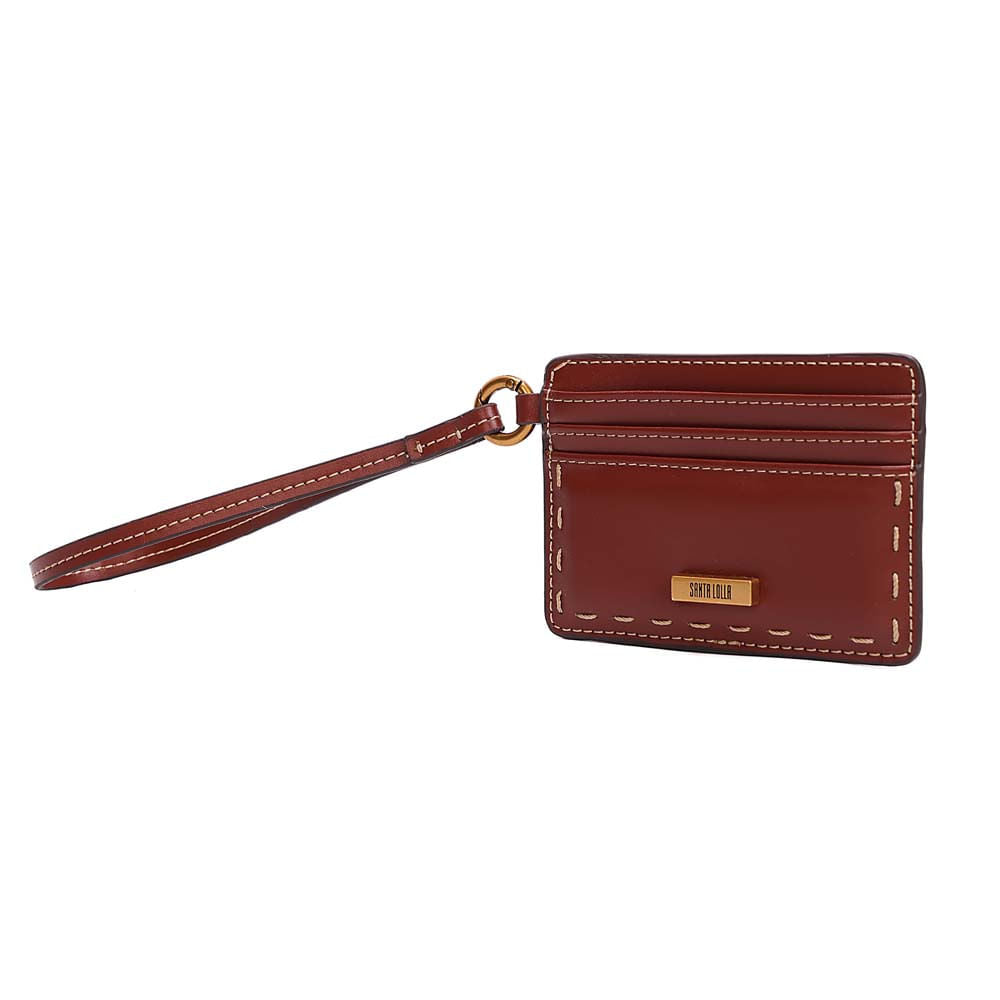 Porta-Cartões Santa Lolla Terracota Alça Pulseira
