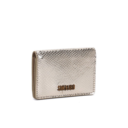 Porta Cartão Santa Lolla Dourado Metalizado