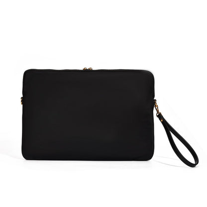 Porta Notebook Preto Nylon Com Alça De Mão