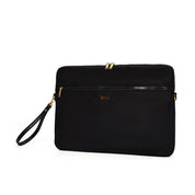 Porta Notebook Preto Nylon Com Alça De Mão