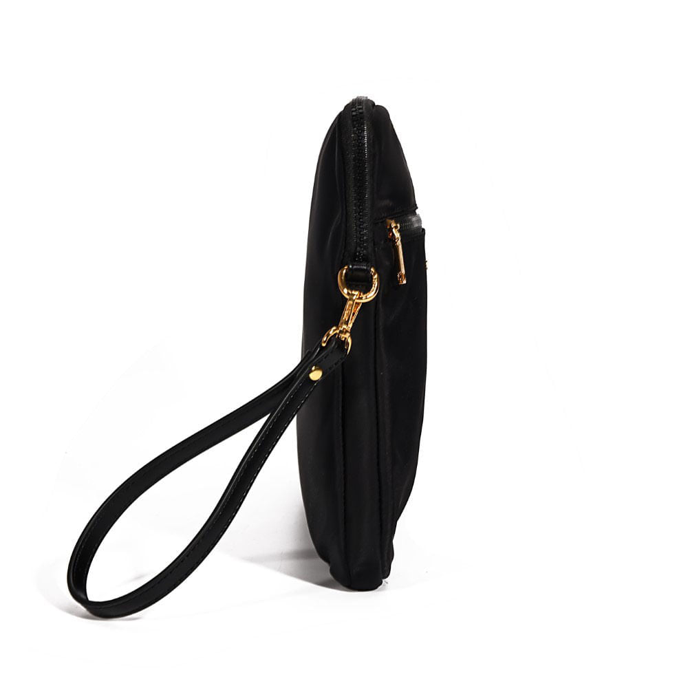 Porta Notebook Preto Nylon Com Alça De Mão