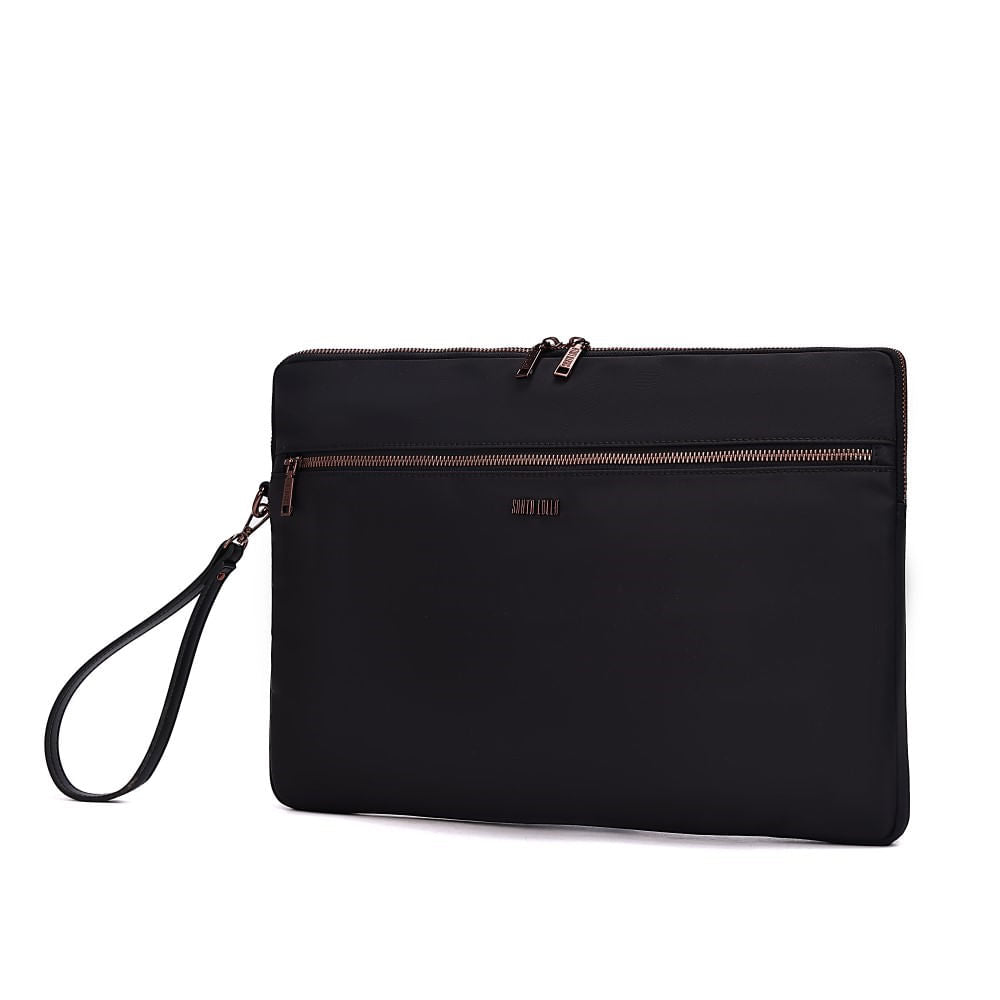 Porta Notebook Preto Santa Lolla Nylon 