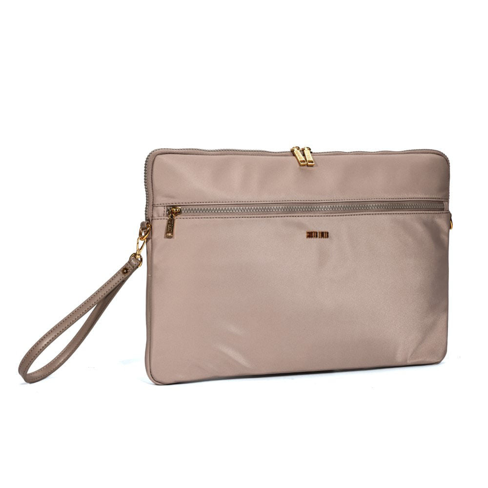 Porta Notebook Santa Lolla Cinza Fogo Alça De Mão