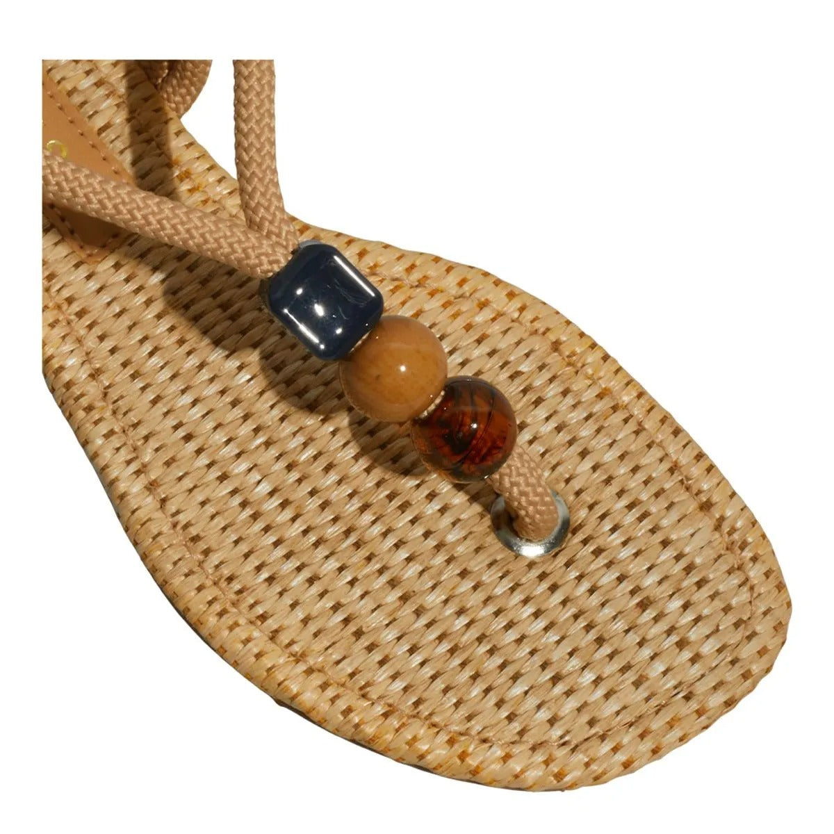 Rasteira Palha Esferas Degalls 