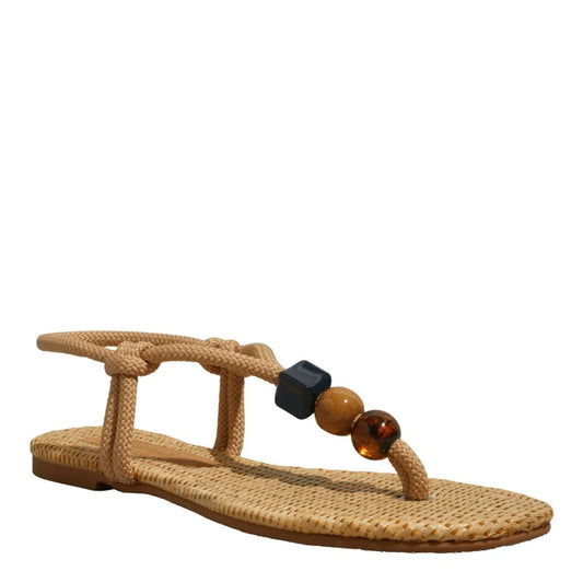 Rasteira Palha Esferas Degalls 