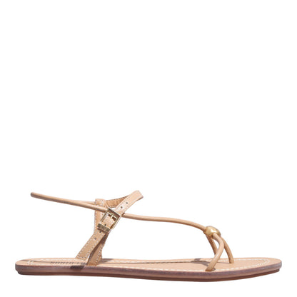 Rasteirinha Bege Santa Lolla Bico Redondo 