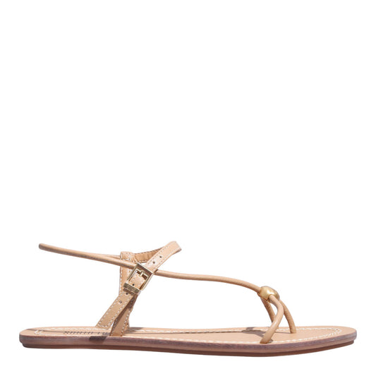 Rasteirinha Bege Santa Lolla Bico Redondo 