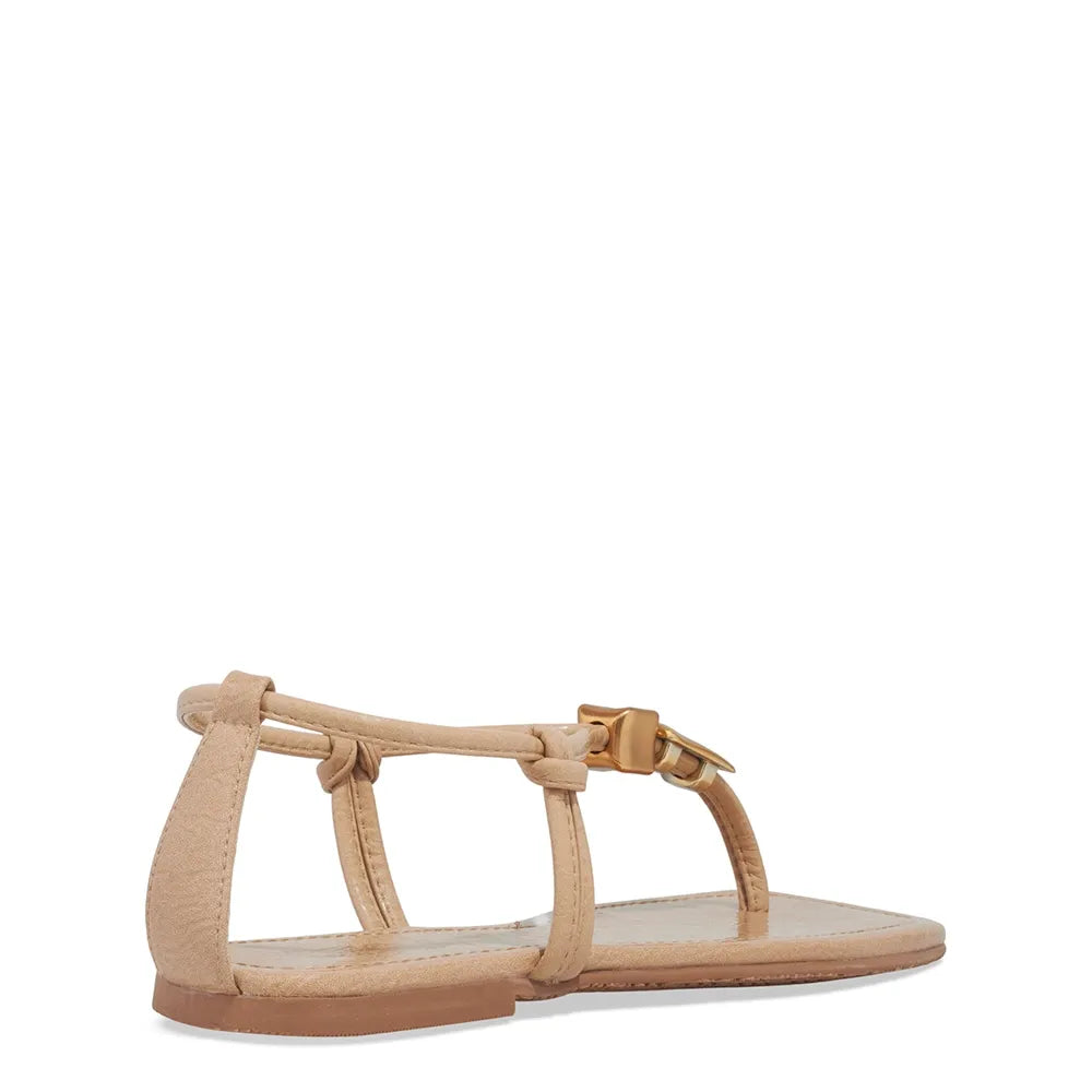 Rasteirinha DEGALLS Bege Verniz Tira T