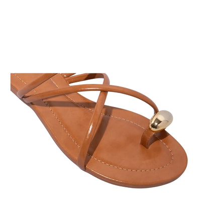 Rasteirinha De Dedo Santa Lolla Caramelo