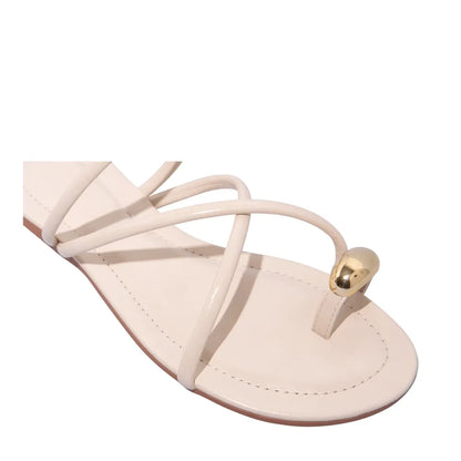 Rasteirinha De Dedo Santa Lolla Off White 