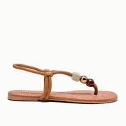 Rasteirinha Degalls Marrom Cordão Trançado Amarração