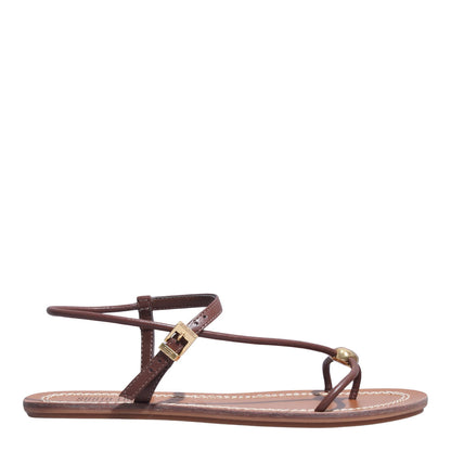 Rasteirinha Marrom Santa Lolla Bico Redondo 