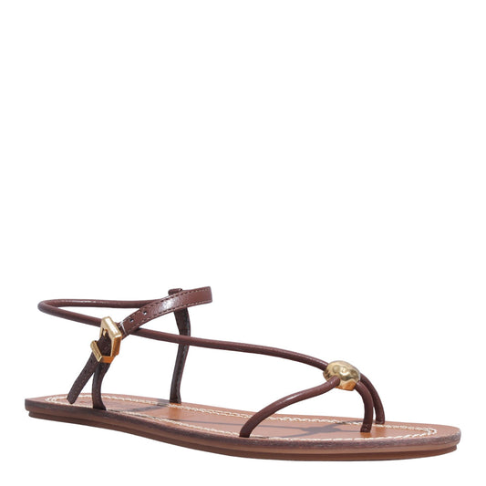 Rasteirinha Marrom Santa Lolla Bico Redondo 